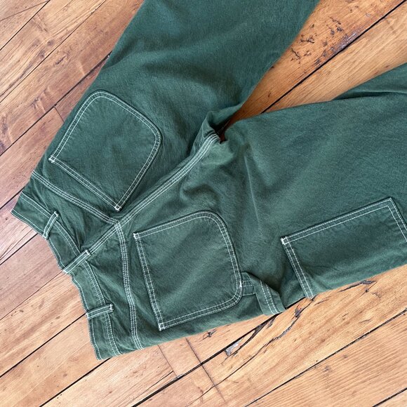 JESSE KAMM Patchfront Handy Pants in Olive Size 0 - Picture 4 of 5